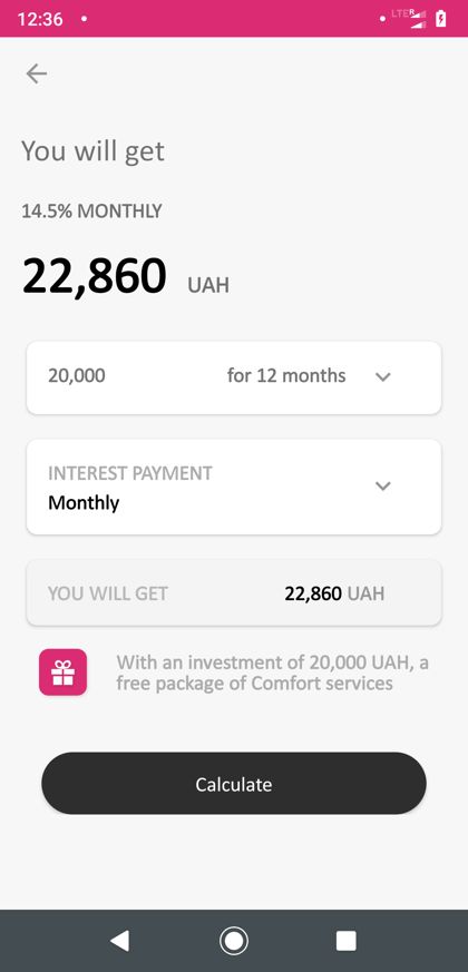 Alpha Bank app screen 2