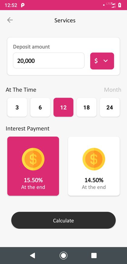Alpha Bank app screen 3