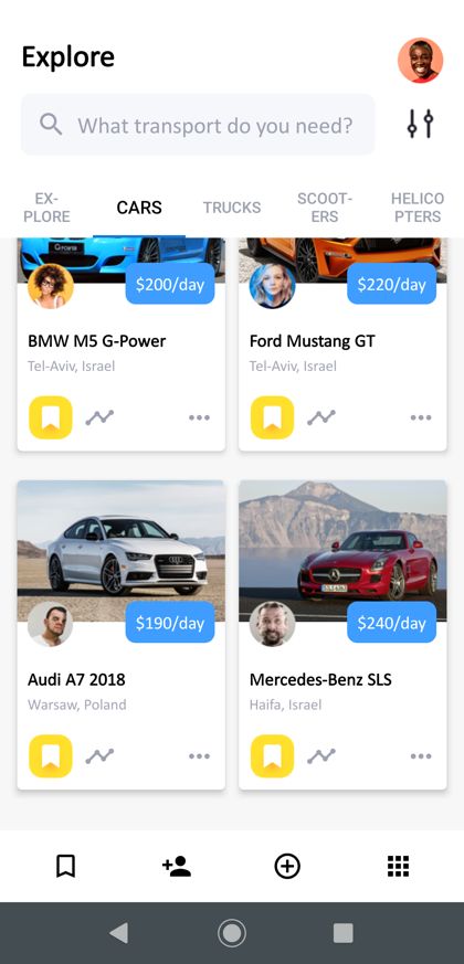 Car Rental app screen 4