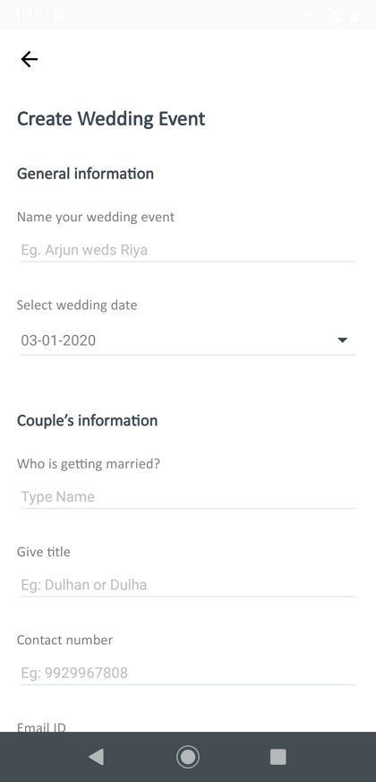 Eventers app screen 3