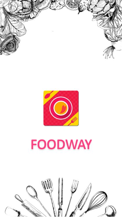 Foodway app screen 1