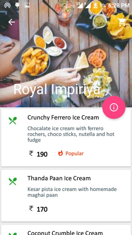 Foodway app screen 5