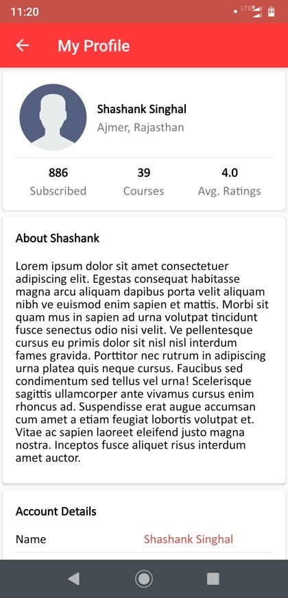 Kdemy app screen 6