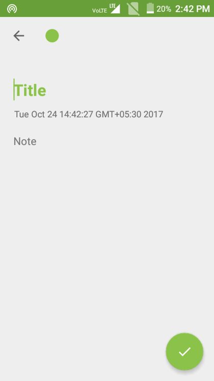 Material Notes app screen 2