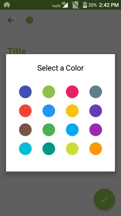 Material Notes app screen 3