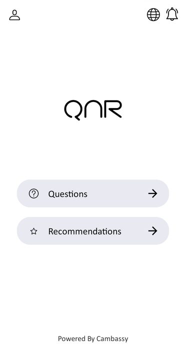 QnR app screen